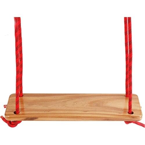 Kids Garden Household For Adults Square Toy Playground Safety Polished Hanging Wooden Seat Indoor With Rope Outdoor Swing