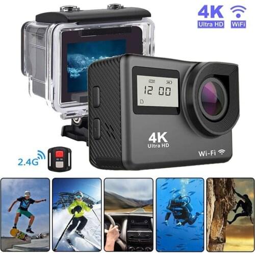 Action Camera 12MP Ultra HD 4K WiFi Remote Control Sports Video Recording Camcorder DVR DV go Waterproof pro Mini Helmet Camera