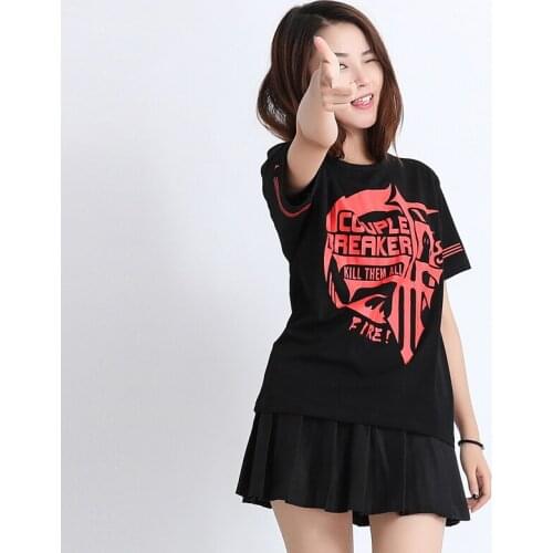Unisex Daily Top Baka to Test to Shoukanjuu Fukanzenna ketsumatsu Cosplay T Shirt Unisex Tee Top Anime Cosplay Costumes