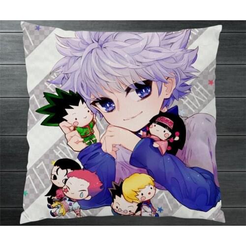HUNTER X HUNTER Killua Zoldyck Hisoka GON FREECSS Two Sides Pillowcase Manga Anime Pillow Cushion Case Cover Cosplay Gift New P6
