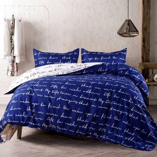 Simple style Bedding Set Duvet Cover Set 2/3pcs Bed Set Twin King Queen Quilt Cover Bed linen pillowcase (No Sheet No Filling)