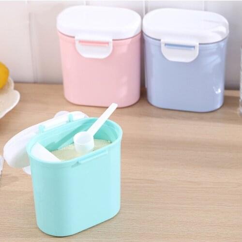 Baby Formula Milk Storage Infants Portable Milk Powder Formula Dispenser Food Container Storage Feeding Box For Kids Food PP Box