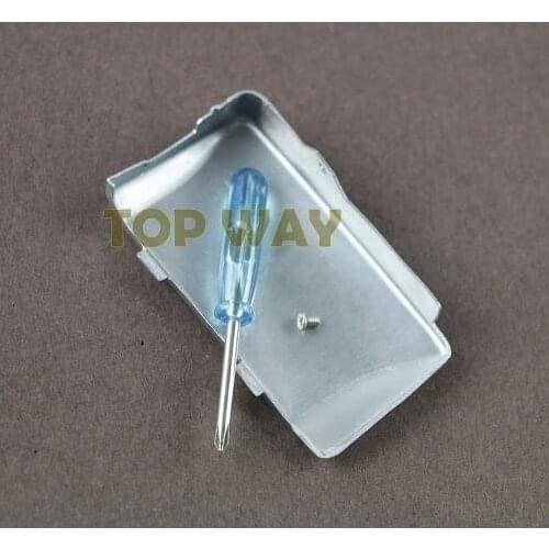 Silver Black Red For Gameboy Micro Battery Door Cover with screw screwdriver For GBM Battery Case Replacement