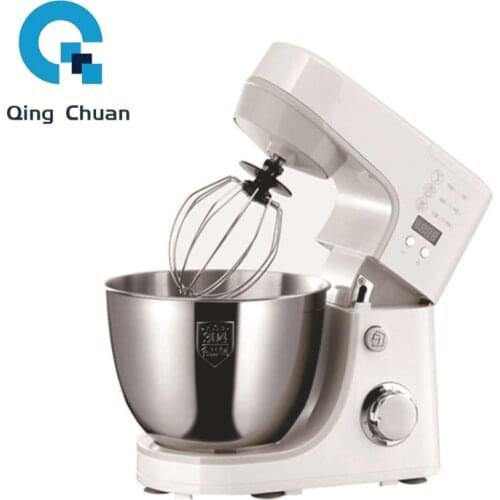 Chef Machine Kitchen Aid Food Blender Cream Whisk Cake 6 Speed Stand Dough Mixers With Bowl Stainless Steel