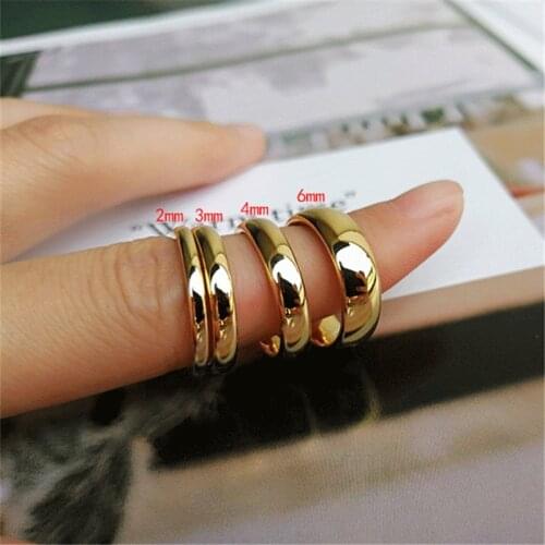 LETAPI 2020 New Fashion 2mm 3mm 4mm 6mm Gold Color 100% Tungsten Carbide Wedding Rings For Men Women Wholesale