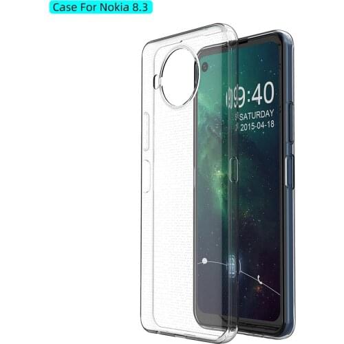 Nokia8.3 Case Nokia 8.3 TPU Silicon Clear Fitted Bumper Soft Case for Nokia 8.3 Transparent Back Cover