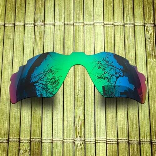 Polarized Replacement Lense For-Oakley Radar Path Vented Sunglasses Frame True Color Mirrored Coating - Green Color Available