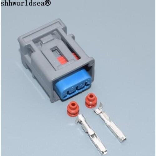 Shhworldsea 3 Pin 2.2mm ignition coil plug car waterproof connector Pressure Bundle Plug for Honda for Ford 1W7T-14A464-MA