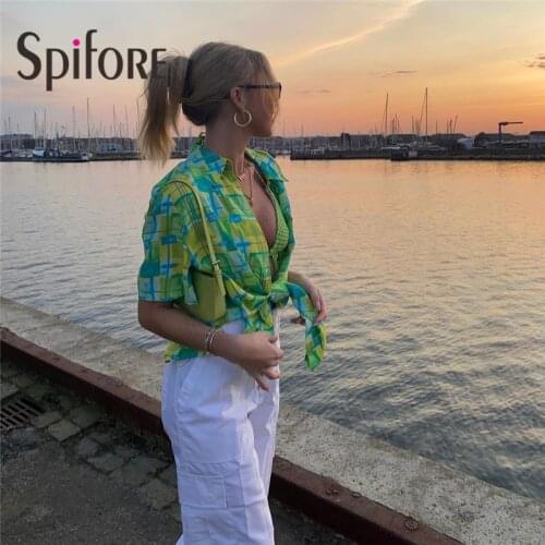 Spifore Short Sleeve Shirts For Women