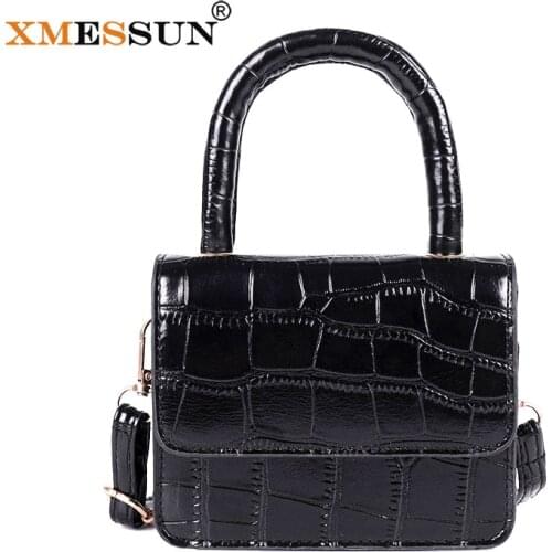 XMESSUN 2021 New Trendy Crocodile Pattern Handbag Fashion Alligator Shoulder Messenger Bag Female Retro Design Travel Wallet Ins