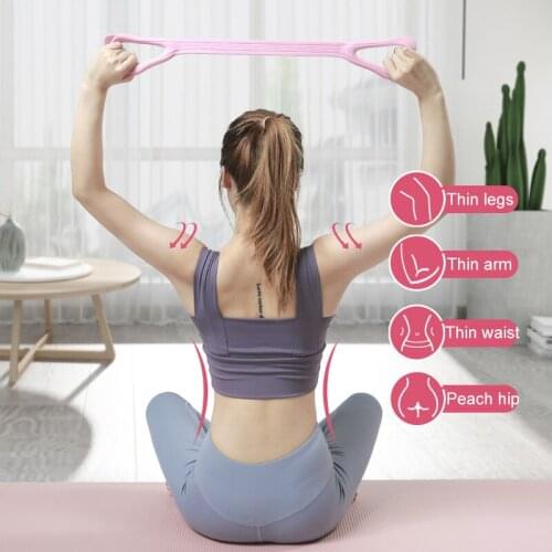Gym Fitness Yoga Stretching Strap Rubber Band Elastic Band Exercise Arm Strength Muscle Band Exercise Resistance Stretch Band