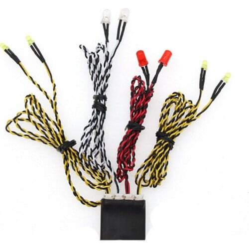 Universal Model Car Linkage Light Bright Turn Signal Brake Light Group for RC Crawler Drift Car Modification Kits