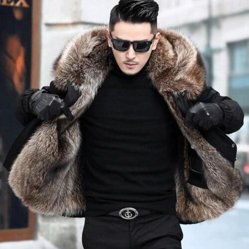 Thicken Mens Winter Coat Thick Parkas Jacket Men Outwear Hooded Male Faux Fur Lined Snow Warm Jacket Casaco Feminino Y123