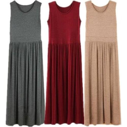 Plus Size XS-5XL 6XL Spring Summer Comfort Pleated Full Dress High Solid Color Casual Maxi Bohemian Party Sexy Dress Vestidos