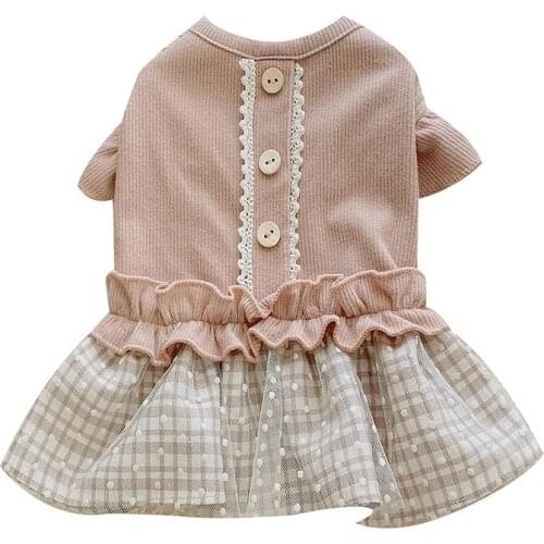 Spring Summer Cat Dog Dress Puppy Dresses Yorkshire Pomeranian Shih Tzu maltese Bichon Poodle Schnauzer Dog Clothing Pet Clothes