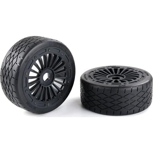 Second-generation Rubber Tire on Road Tire Set Fit for 1/5 Rovan F5 Truck MCD XS-5 RR5