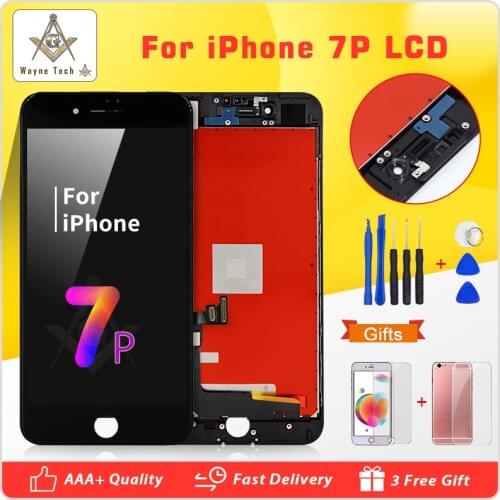 AAA Quality For iPhone 7 Plus LCD 5.5 Inch Display No Dead Pixel 100% With 3D Touch Screen Replacement Brand New Free Shipping