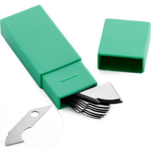 10Pcs Acrylic Plexiglass Knife Hook Blade Steel Blades Paper Cutter DIY Hand Tools for ABS Plate Acrylic Plastic Board Cutting