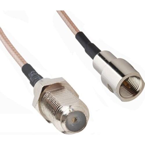 10pcs/lot RG316 RF Extension Cable F Female Jack to FME male Plug COAXIAL Cable 30cm
