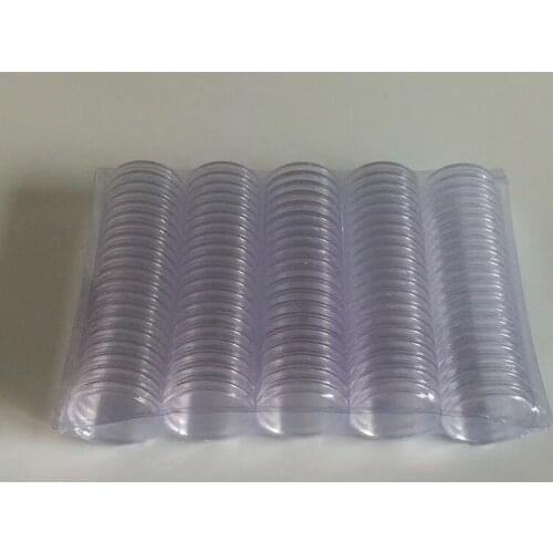 2000pcs 20mm- 40mm Clear Coin Capsules Caps Transparent Coincapsules For Coins US Presidential Sacagawea Dollar