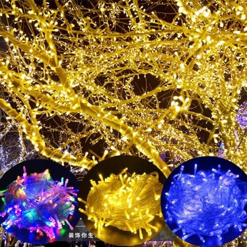 2021 Christmas Led Icicle String Fairy Lights Garland 8 Modes Room Lights Christmas Decorations for Home Outdoor New Year Decor