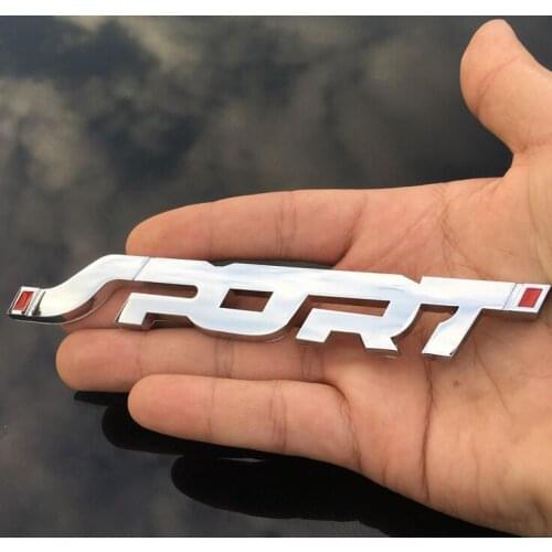 3D Metal Chrome Sport Badge Car Auto Trunk Rear Fender Emblems Decal Sticker