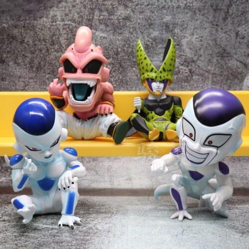 4 types 13CM Kids Frieza Buu Majin Buu Boo Middle Finger PVC Figure Collectible Model Toy