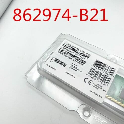 862974-B21 8GB 1Rx8 PC4-2400T-E Ensure New in original box. Promised to send in 24 hours