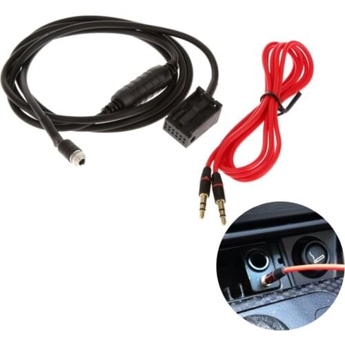 Female 3.5mm Car AUX Input AUXILIARY Adapter Audio Cable for MP3 iPod BMW E53 X5 E39 E60 E61 E63 E64 E85 E83 BMW Audio Adapter
