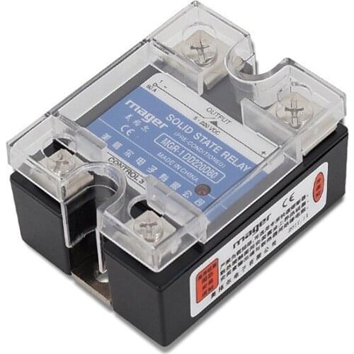 DC-DC 60A 80A 100A 120A Solid State Relay Single-phase SSR MGR-1 DD220D60 80 100 120 DC Control 3-32V
