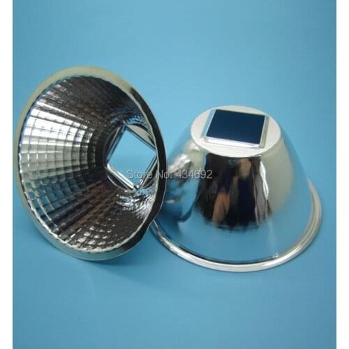 92MM 95MM 100MM Diameter Aluminum Led Lamp Reflector Cup Bowl Case For 20W - 100W 25X25MM High Power Led Emitter Spotlight