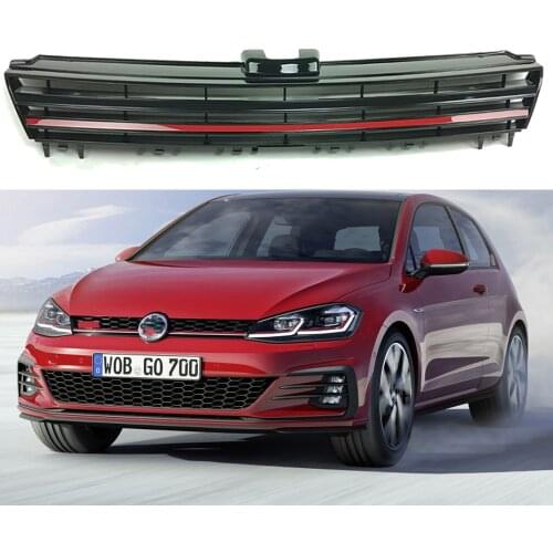 Gloss Black Front Bumper Kidney Grill Grilles for Volkswagen for VW Golf VII Mk7 Jetta Gti GTD TSI RS 2015 2016 2017 2018