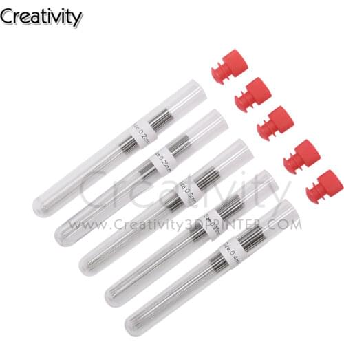 Creativity 10PCS Stainless Steel Cleaning Needle 0.2mm 0.25mm 0.3mm 0.35mm 0.4mm Part Drill For V6 Nozzle 3D Printers Parts