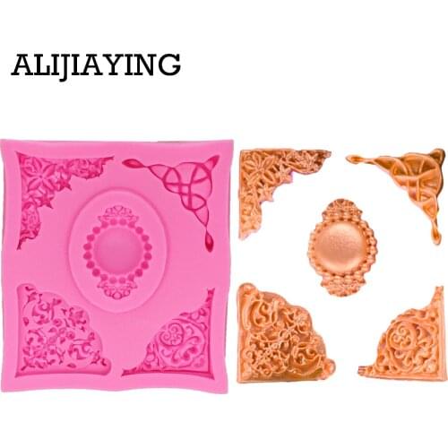 M0924 1Pcs Gem Silicone Mold,Sugarcraft Cake Decorating Tools,Fondant Chocolate Molds Cake Border Mould