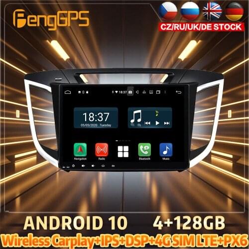 128G Android10 PX6 DSP For HYUNDAI IX25 2014 2015 Car DVD GPS Navigation Auto Radio Stereo Video Multifunction CarPlay HeadUnit