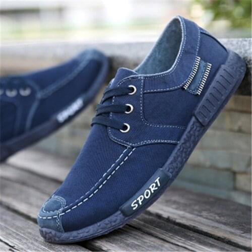 2021 New Mens Korean Version Of The Trend Of One-Step Mens Shoes Breathable All-Match Casual Sports Shoes Canvas Flat Shoes