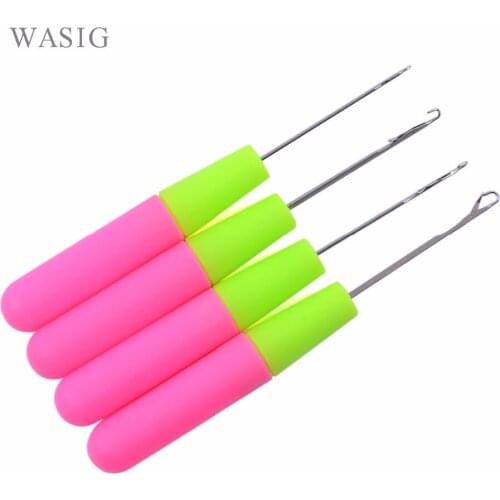 12 pieces per lot ) Inventory plastic knitting and crochet needles for jumbo braiding twist hair and weaving dreadlock
