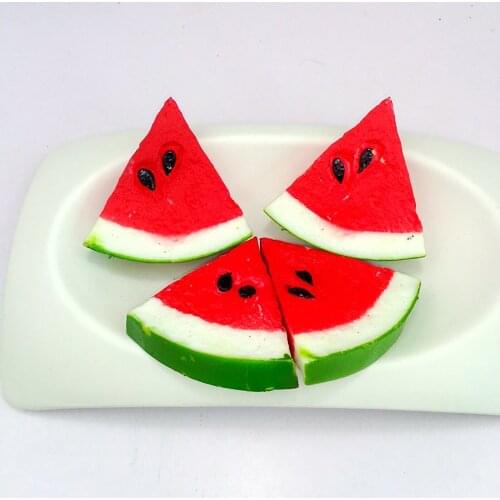 4pc Small Artificial Watermelon Slices Fake Fruits Artificial Fruit Lifelike Decorative Fruits For Kitchen Home Decor