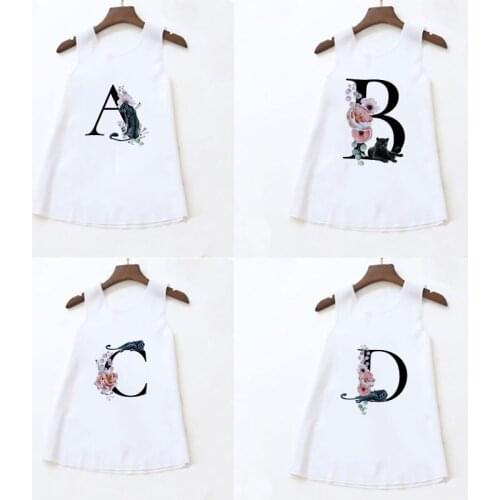 CDJLFH New Girls Princess Dresses Kid Cartoon Vestidos Children Summer Dress Kids Dress For Girls Unicorn Dresses Letter Leopard