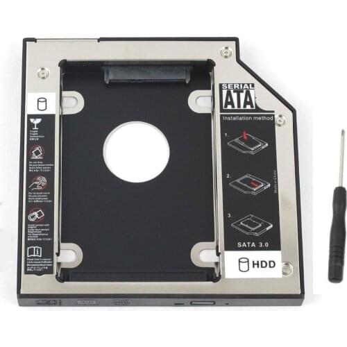 WZSM NEW 9.5mm SATA 2nd SSD HDD Caddy for HP Compaq NC8200 NC6200 NC6220 Nc4200 Hard Disk Drive Caddy