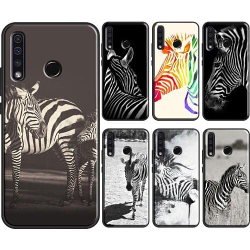 Animal Zebra Black and White Monotone Art Case For Huawei Honor 20 Pro 4C 6C 7C 7A 8A 9A 7S 8S 8 9 10 Lite 10X 6X 8X 9X 10i