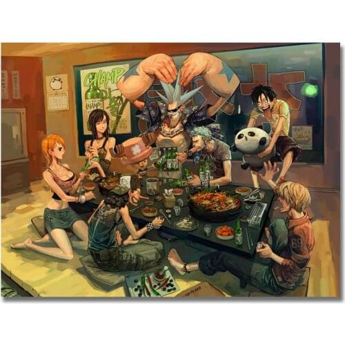 One piece Manga Strong world japan anime Art Silk Poster Monkey D Luffy ACE Boa Hancock Nami Pictures (NEW)