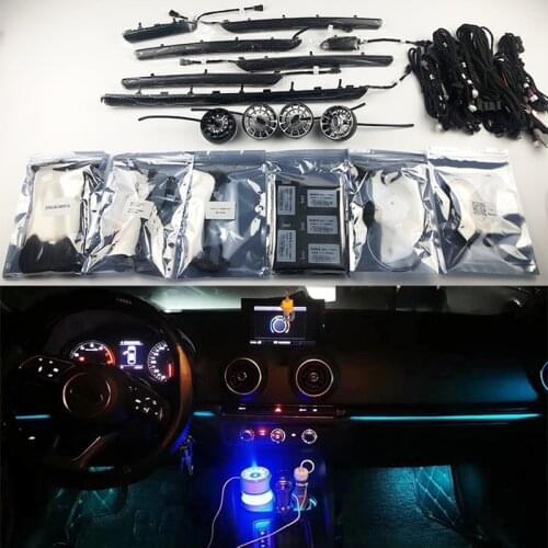 Fit for audi A3 8V 2013-2018 Ambient light Car LCD instrument panel screen control with ceiling Inter door 21 color Ambient Ligh