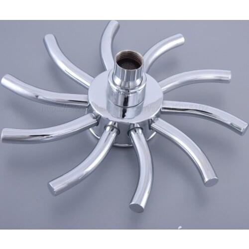 Polished Chrome Sun Style Bathroom Rain Shower Head Rainfall 7.7 Inch Bath Shower Top Sprayer Rainfall Shower zsh229