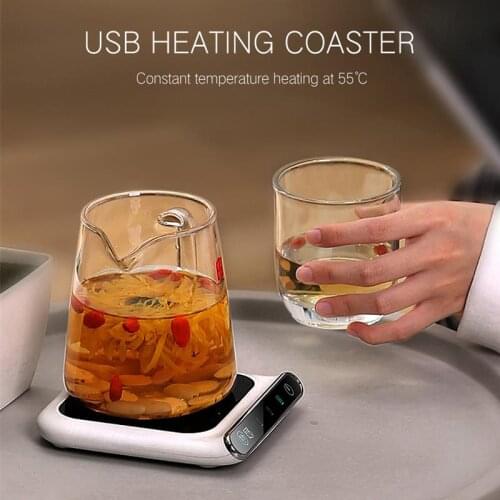 Potable USB Coffee Mug Cup Warmer Use Home Office 3 Temperature Settings 5V Mini Cup Warmer Electric Plate Mug Heater Coaster