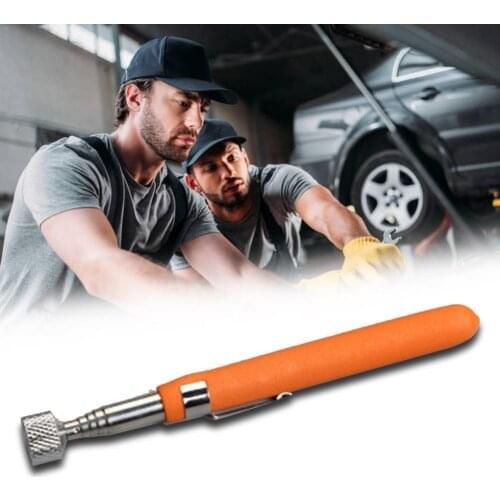 Adjustable Magnetic Pick Up Tool Extendible Stick Screws Rod Telescopic Steel Stainless Portable Chrome-Plated Picking M6A3