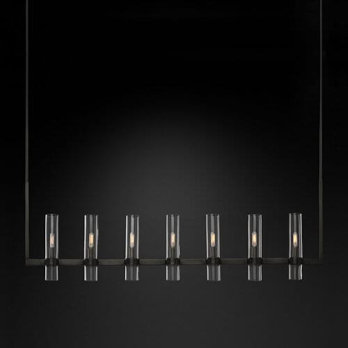 Retro LED Copper Chandelier Dining Living Room Kitchen Attic Hanging Lamp Home Interior Decoration Lighting Black Gold