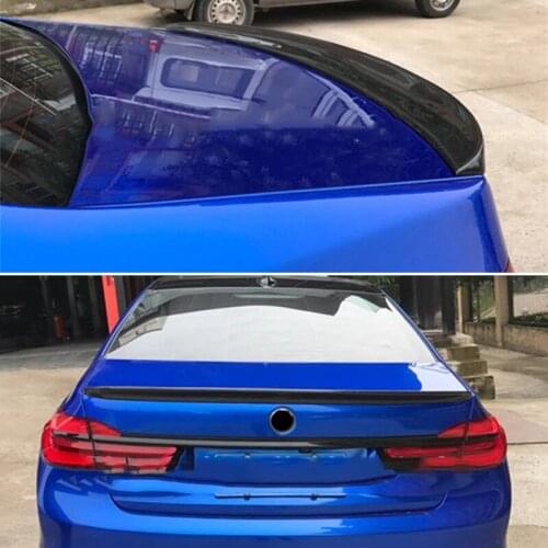 Use For BMW 7 Series G11 Spoiler 2015--2018 Year Sedan Glossy Real Carbon Fiber Rear Wing AC Style Sport Accessories Body Kit