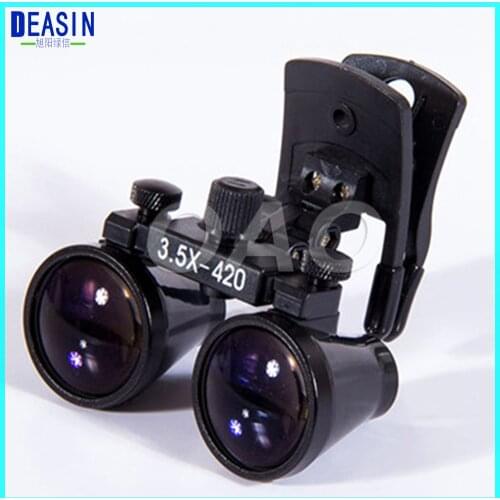 Clip type Dental Loupes for Medical Galileo Magnifier with Surgical Magnifying Glasses compatible all kinds of glasses