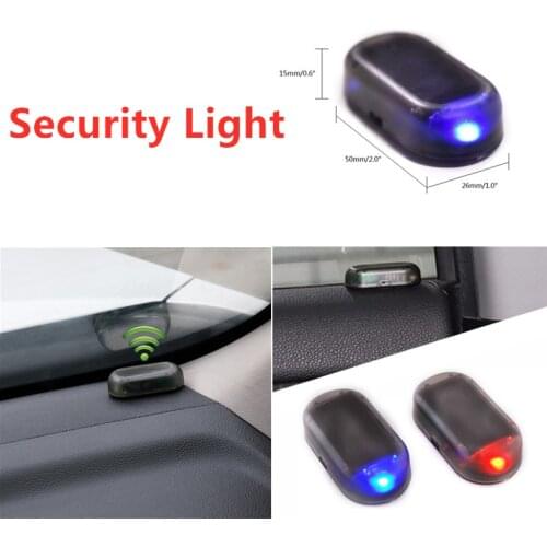 Newest Car Security Light Solar Powered Simulated Dummy Alarm Wireless Warning Anti-Theft Caution Lamp TSLM1 For Car